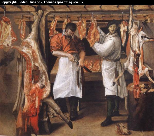 Annibale Carracci the butcher store